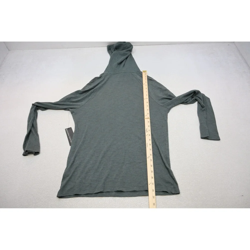 Banana Republic Hoodie Men Medium Green Vintage Tee Slub Lightweight NWT